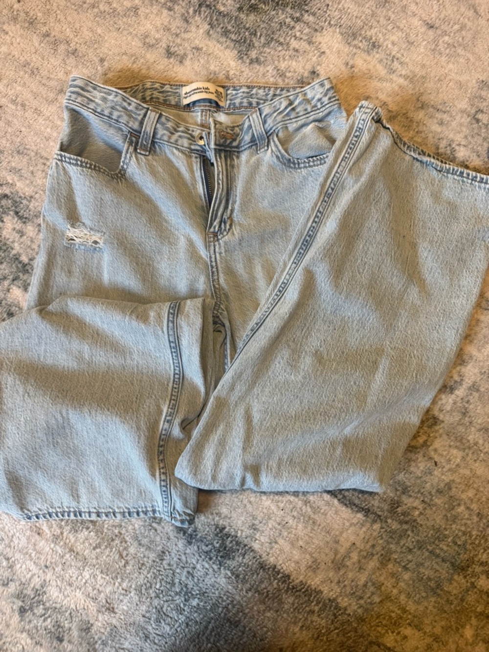 abercrombie kids Light Blue Relaxed Jeans
